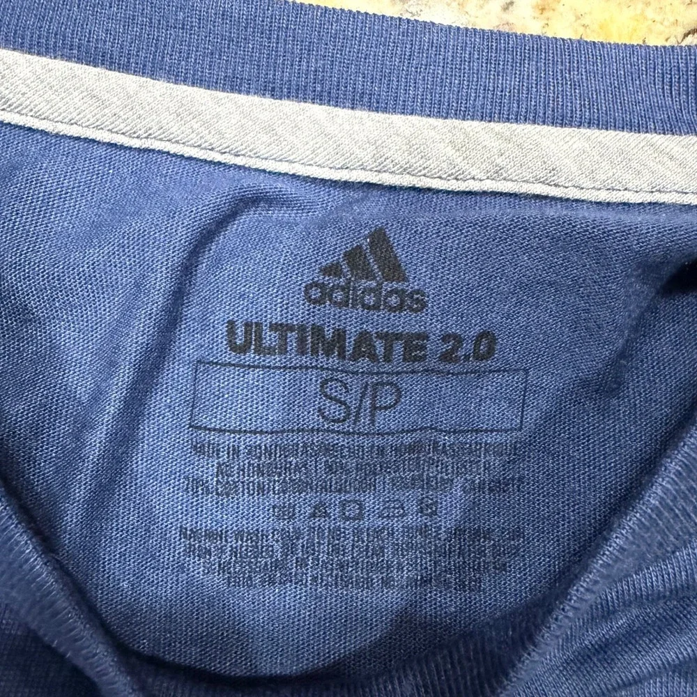 Adidas Ultimate 2.0 Three Stripe Life Muscle Tank Top Blue Mens Small ws